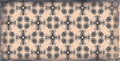 Shibori Grid wallpaper with indigo tie-dye grid
