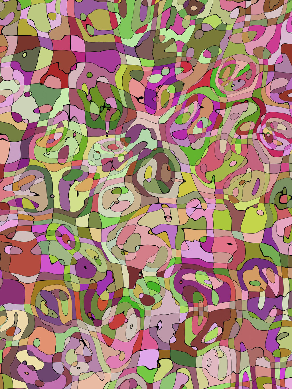 Confetti Mosaic wallpaper with colourful abstract fragments