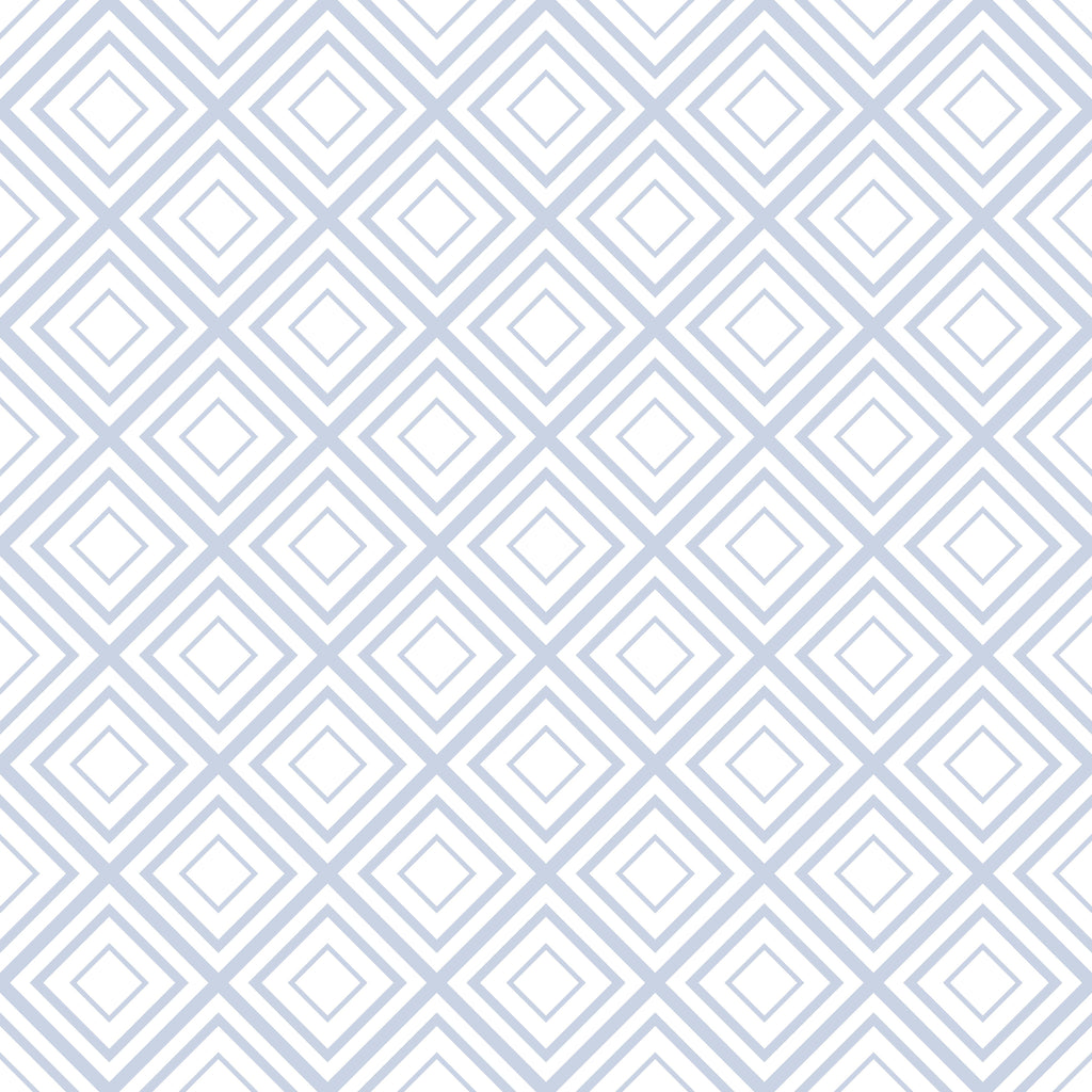 Diamond Lattice, peel and stick wallpaper, interlocking diamond shapes form a clean geometric pattern that adds balance