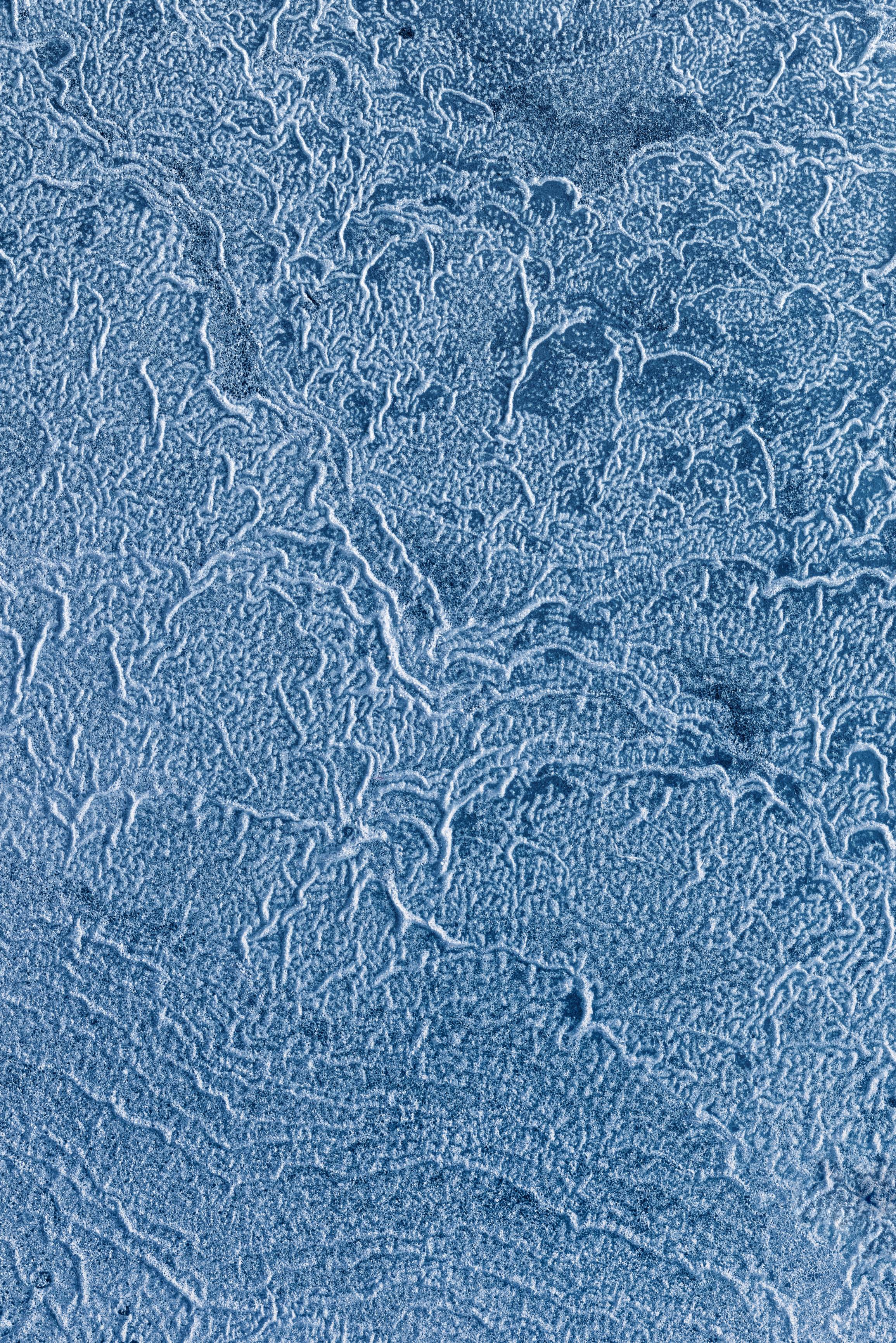 Frosted Blue wallpaper with icy crystal texture