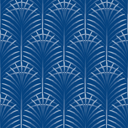 Cobalt Palms, peel and stick wallpaper