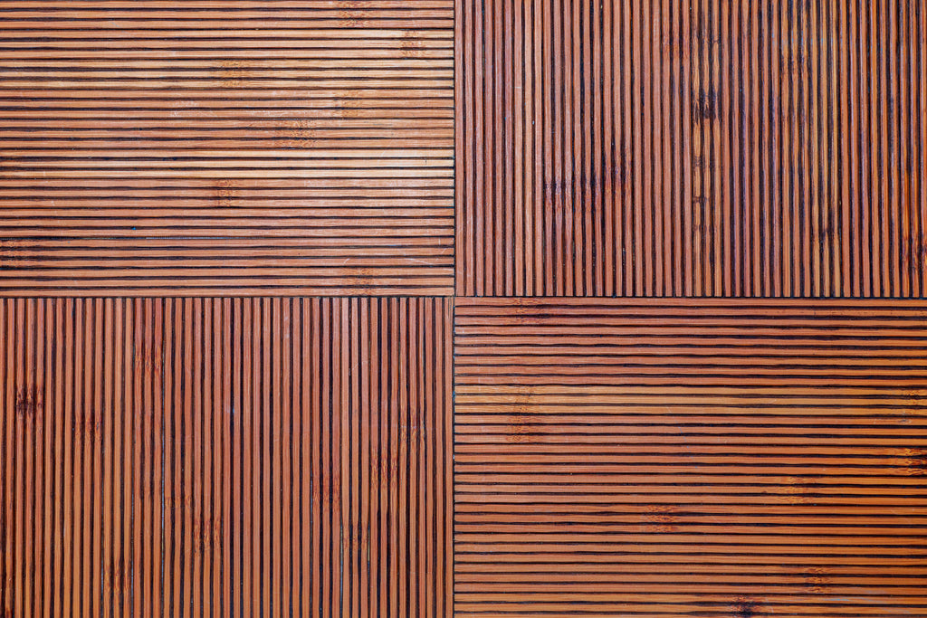 Linear Panels, peel and stick wallpaper, clean, rhythmic lines form a structured pattern inspired by modern wood paneling