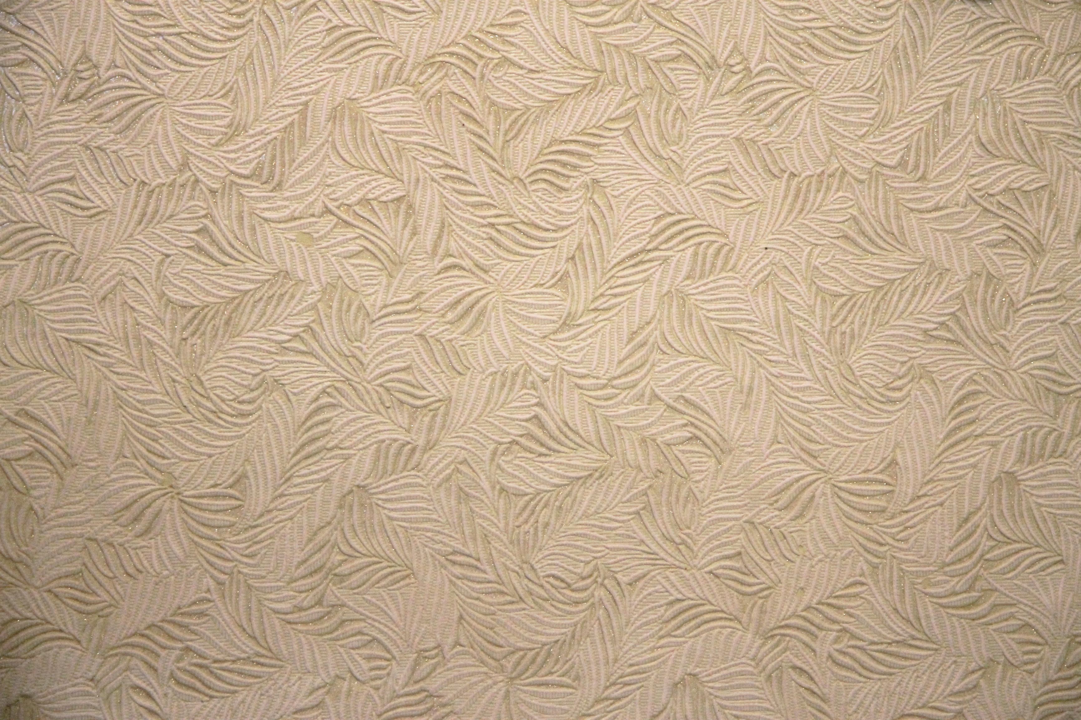 Ivory Leaf wallpaper with embossed leaf texture