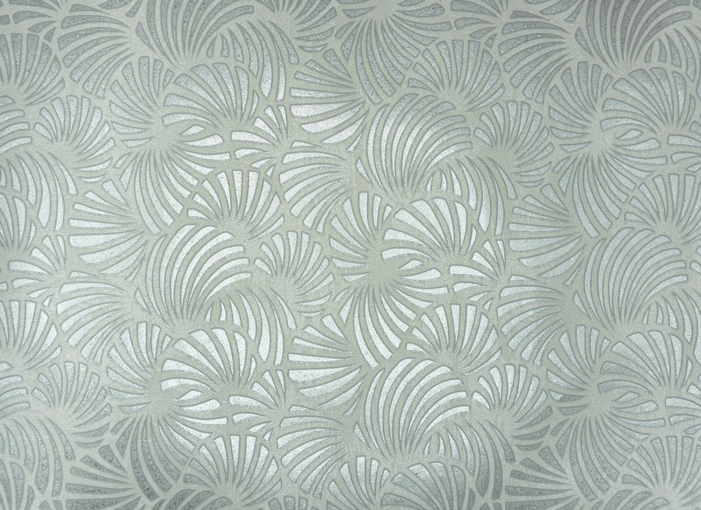 Palm Emboss wallpaper with sage palm fans