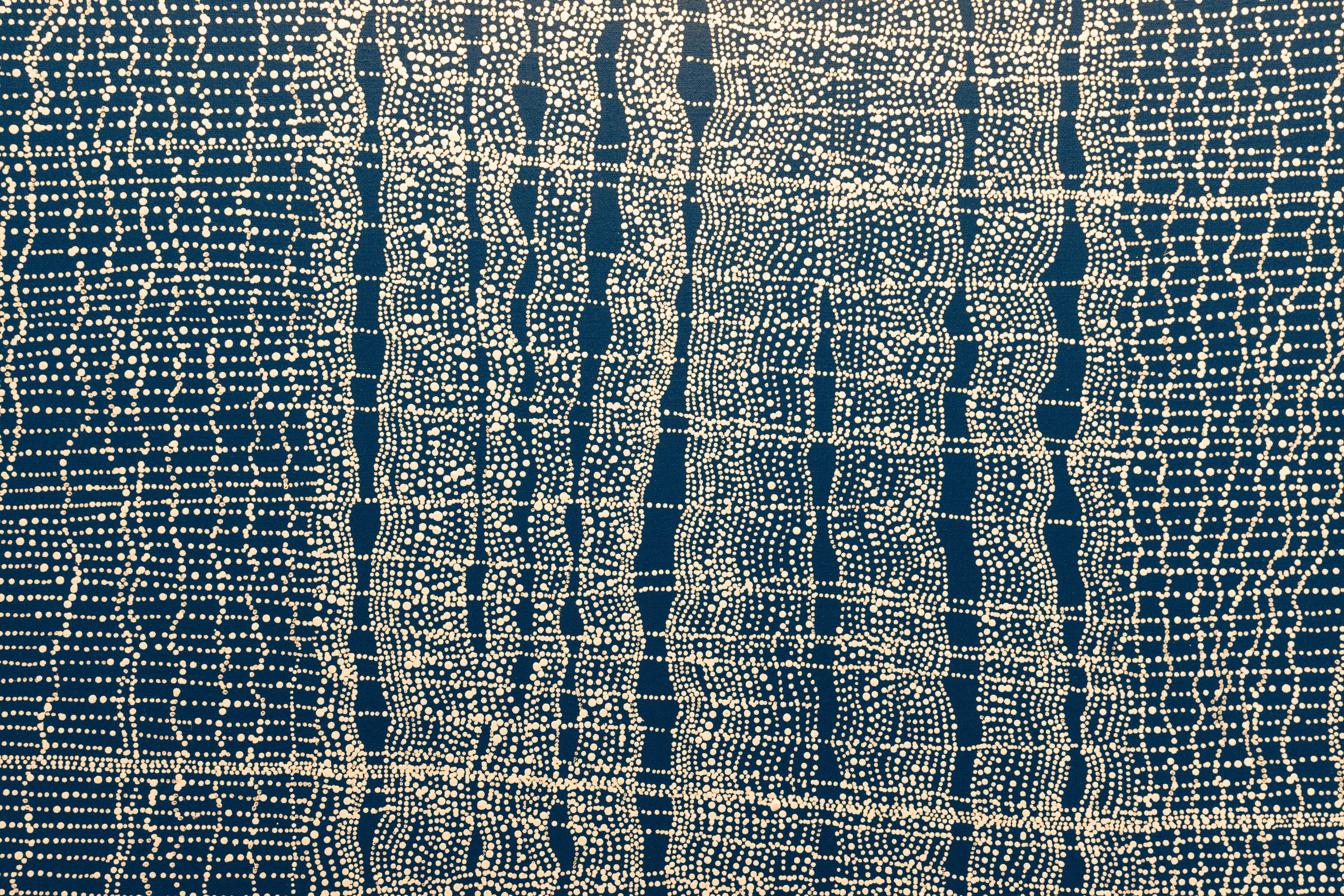 Teal Ikat Wallpaper