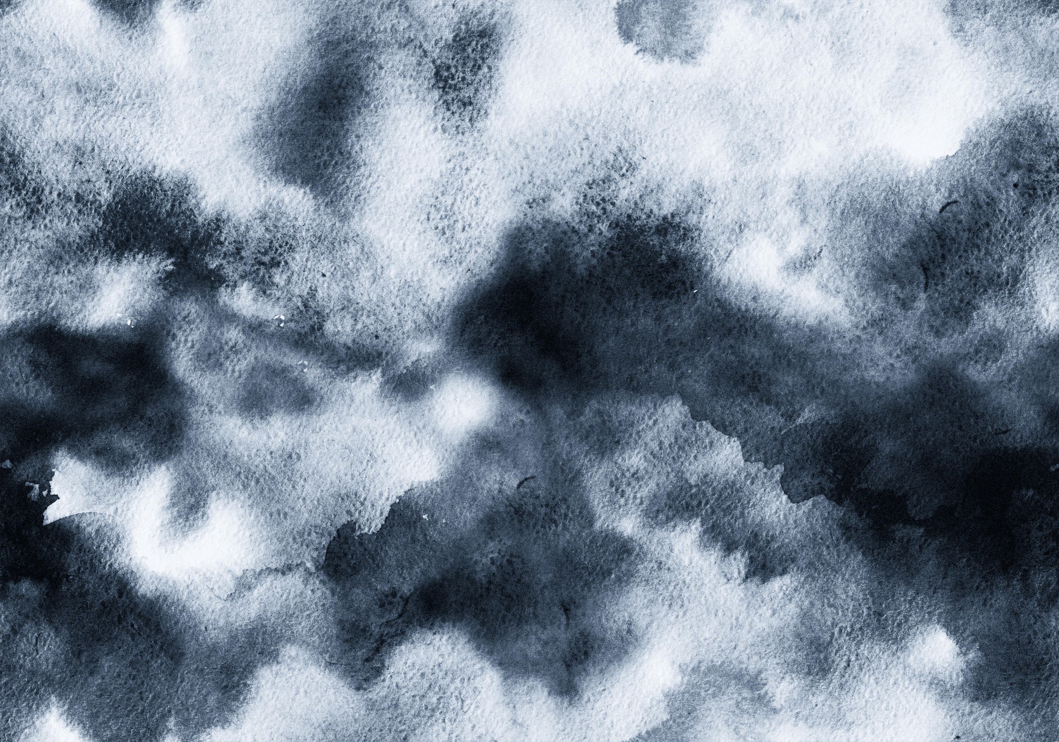 Storm Cloud wallpaper with moody grey watercolour clouds