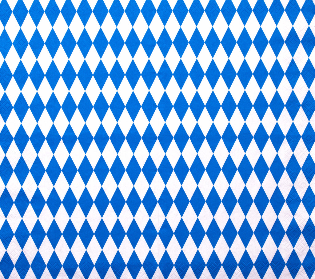 Bavarian Diamond wallpaper in blue and white diamonds