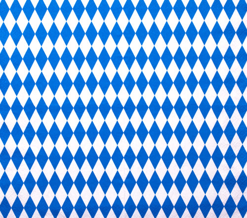 Bavarian Diamond wallpaper in blue and white diamonds