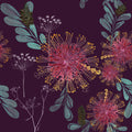 Vintage Banksias Wallpaper – Rosewood