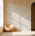 Blush by De-Anne Strange, peel and stick wallpaper styled in a room