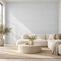 Chalk Texture, peel and stick wallpaper styled on a feature wall