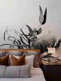 Contrast mural by De-Anne Strange, peel and stick wallpaper styled in a room