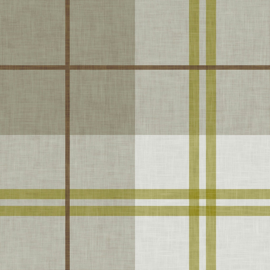 Country Plaid in Neutral Beige by Sarah Thorpe, peel and stick wallpaper