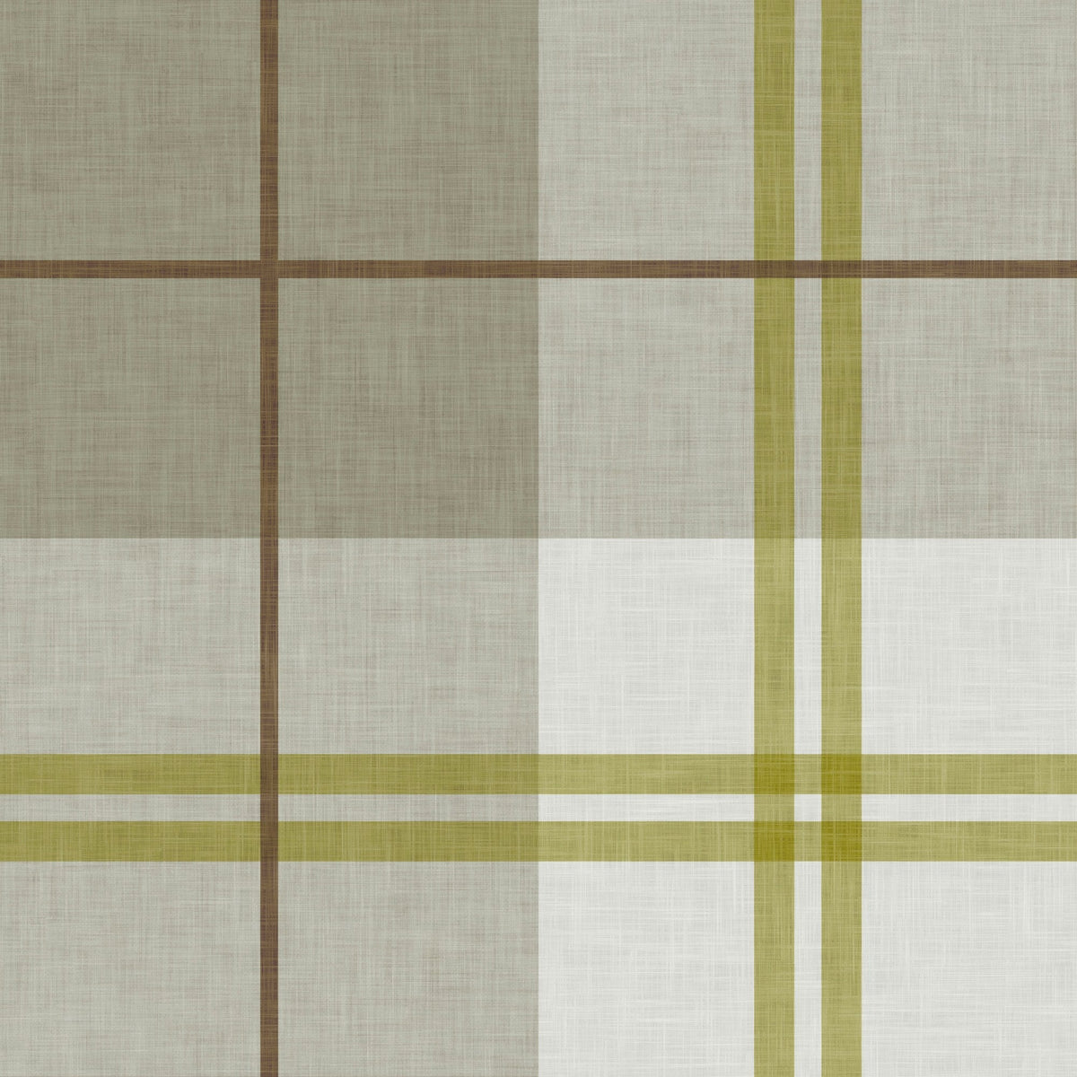 Country Plaid in Neutral Beige by Sarah Thorpe, peel and stick wallpaper