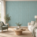 Eucalyptus Strie, peel and stick wallpaper styled on a feature wall