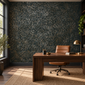 Forest Granite, peel and stick wallpaper styled on a feature wall