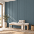 Harbor Panels, peel and stick wallpaper styled on a feature wall