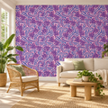 Jungle Whimsy, peel and stick wallpaper styled on a feature wall