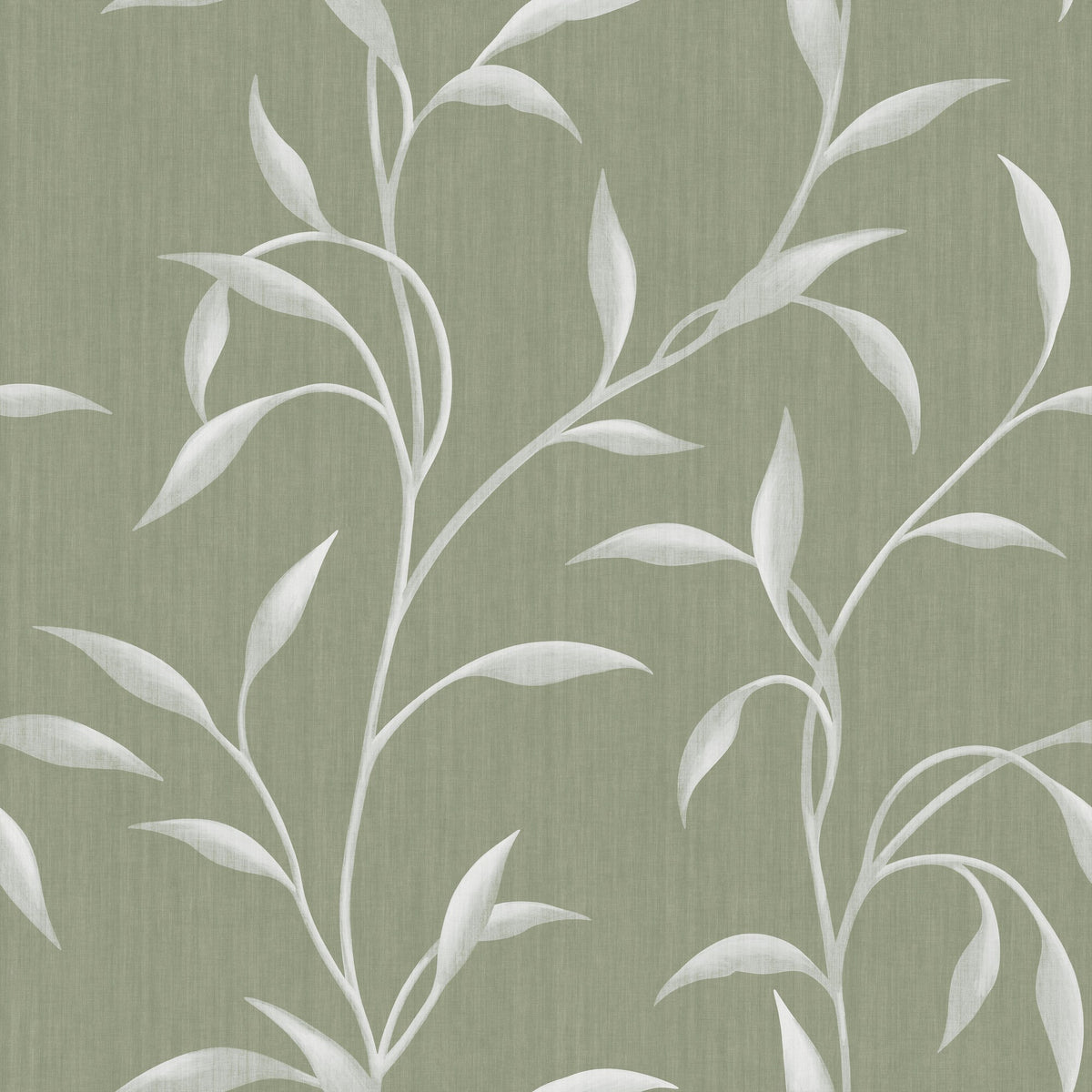 Leafy Vine in Green Beige by Sarah Thorpe, peel and stick wallpaper