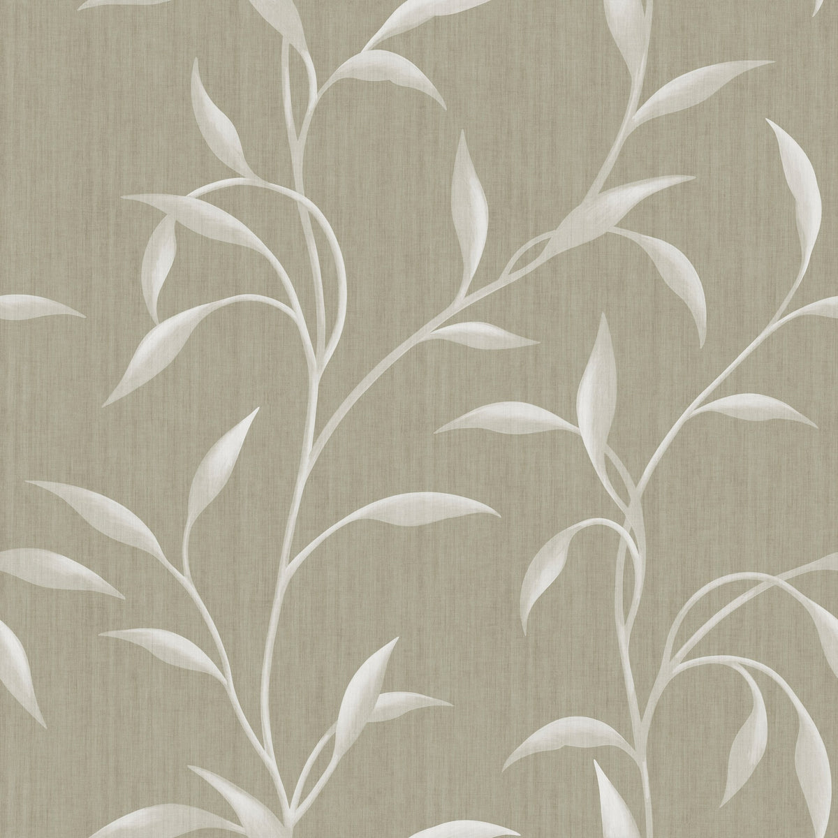 Leafy Vine in Natural Beige by Sarah Thorpe, peel and stick wallpaper