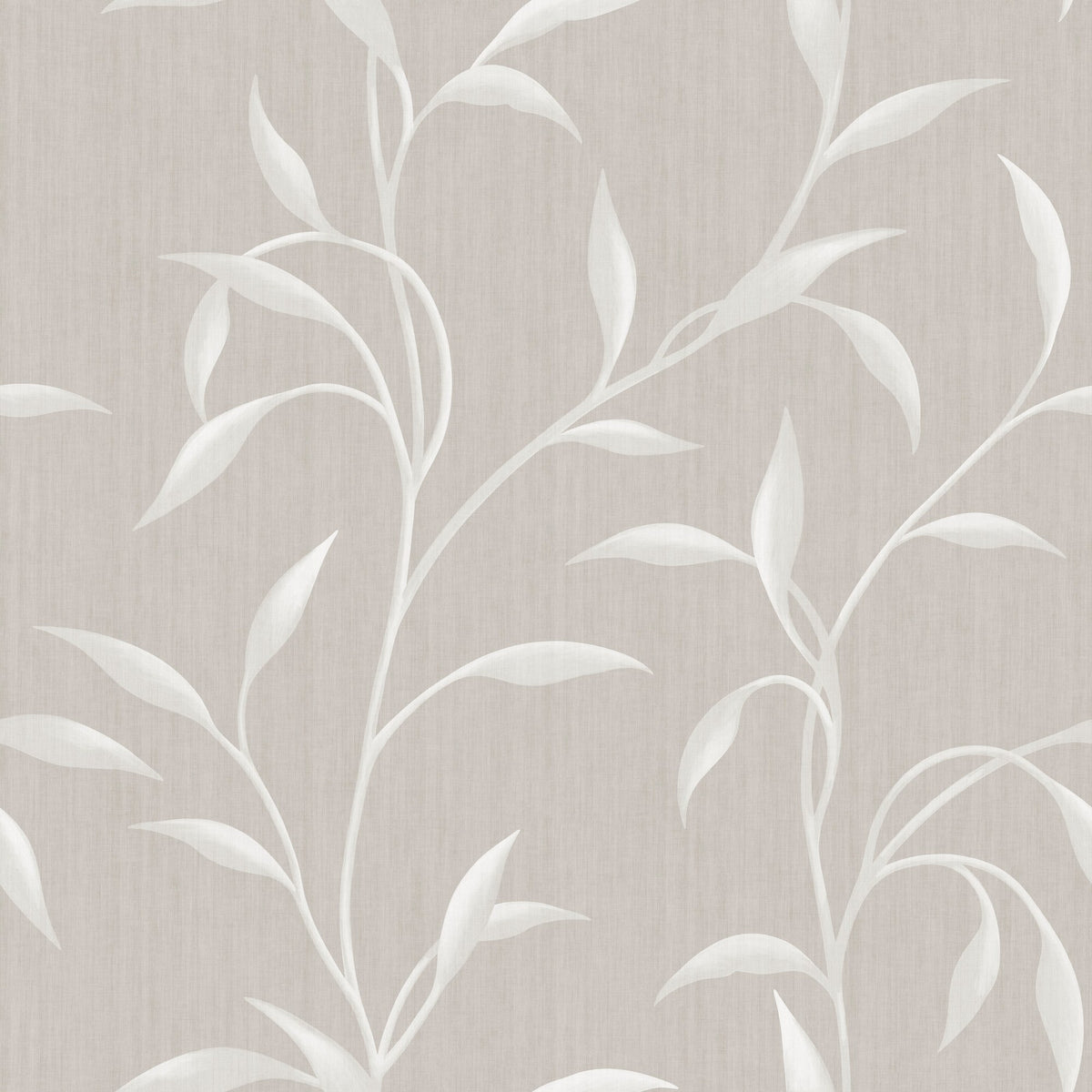 Leafy Vine in Warm Grey by Sarah Thorpe, peel and stick wallpaper