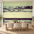 Lime Horizon, peel and stick wallpaper styled on a feature wall