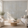 Greige Linen, peel and stick wallpaper styled on a feature wall
