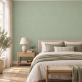 Meadow Mist, peel and stick wallpaper styled on a feature wall