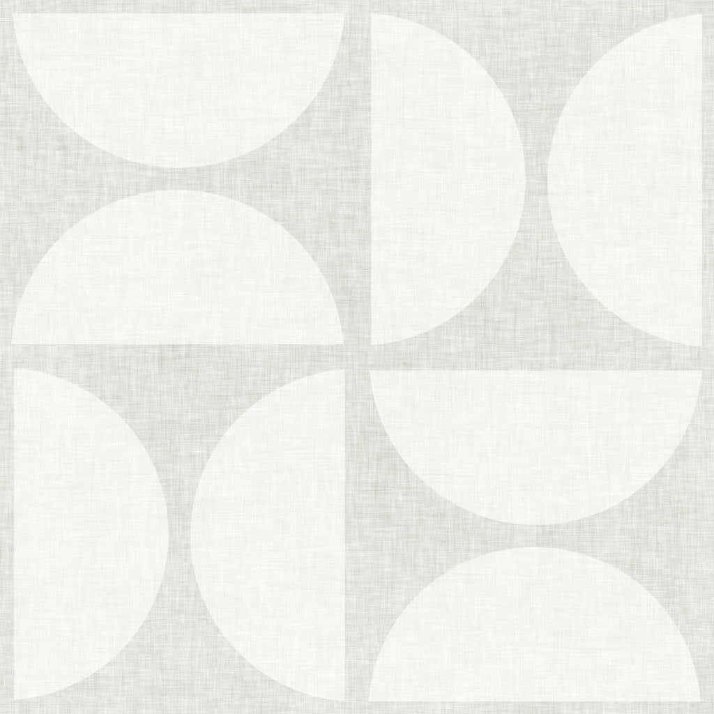 Mid Century Geometric in Soft Grey by Sarah Thorpe, peel and stick wallpaper, mid-century Geometric by Sarah Thorpe builds