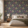 Morris Bloom, peel and stick wallpaper styled on a feature wall