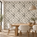 Mosaic Echo, peel and stick wallpaper styled on a feature wall