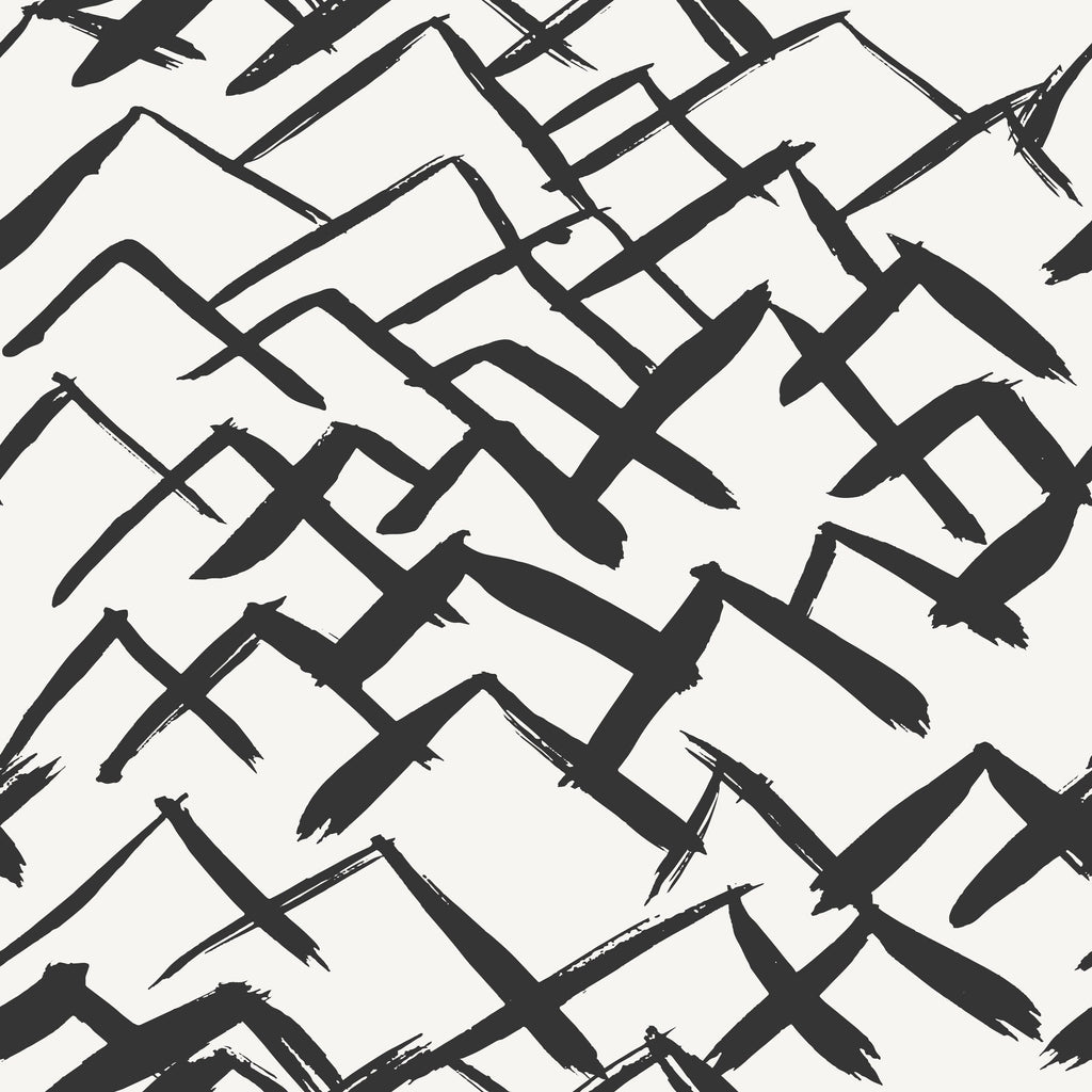 Mountain View mural by De-Anne Strange, peel and stick wallpaper artwork