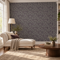 Ornate Medallions, peel and stick wallpaper styled on a feature wall