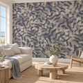 Sand Currents, peel and stick wallpaper styled on a feature wall
