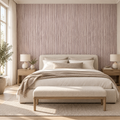 Silk Strata, peel and stick wallpaper styled on a feature wall