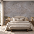 Silk Threads, peel and stick wallpaper styled on a feature wall