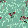 Silver Princess & Wattlebird by Trudy Rice — Grey Green