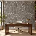 Slate Dreaming, peel and stick wallpaper styled on a feature wall