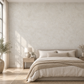 Soft Plaster, peel and stick wallpaper styled on a feature wall