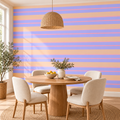 Sunset Pastels, peel and stick wallpaper styled on a feature wall