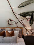 Touch of Warmth mural by De-Anne Strange, peel and stick wallpaper styled in a room