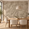 Travertine Wash, peel and stick wallpaper styled on a feature wall