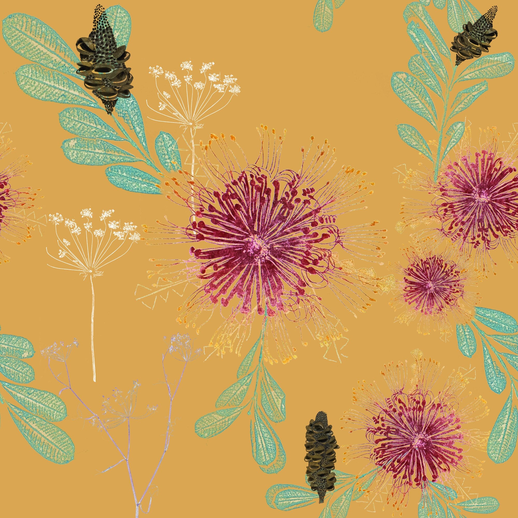 Vintage Banksias by Trudy Rice — Ginger