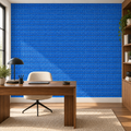 Wave Grid, peel and stick wallpaper styled on a feature wall