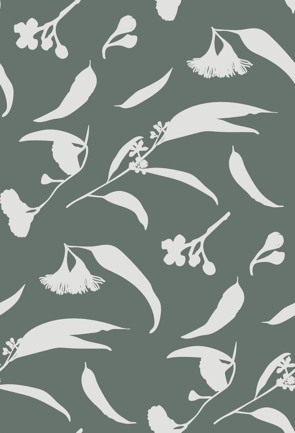 Wild Confetti in Sage by Charlotte Brandis, peel and stick wallpaper